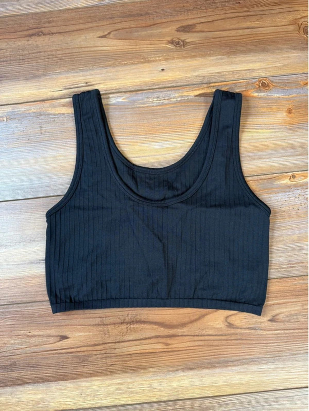 Aerie ribbed seamless crop tank size small